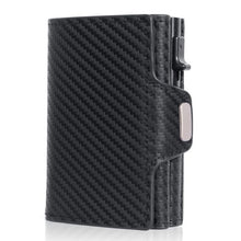 Load image into Gallery viewer, Vintage First Layer Crazy Horse Leather Aluminum Alloy Wallet - WAlMYe #