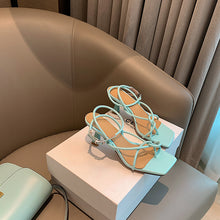 Load image into Gallery viewer, Women's Sandals New Roman Flip Flops With Skirt, Buckle And Thick Heel High Heels - WAlMYe #