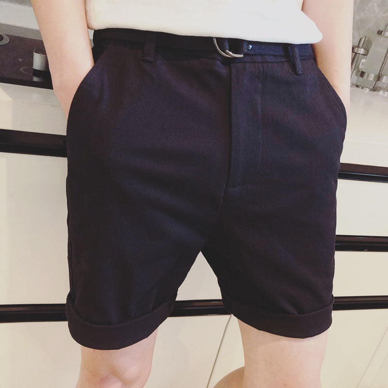 Trendy Fashion Suit Shorts Men's All-Match Five-Point Pants - WAlMYe #