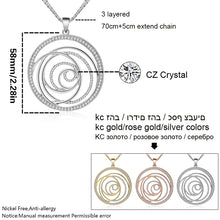 Load image into Gallery viewer, Round hollow sweater chain flower of life long necklace - WAlMYe #