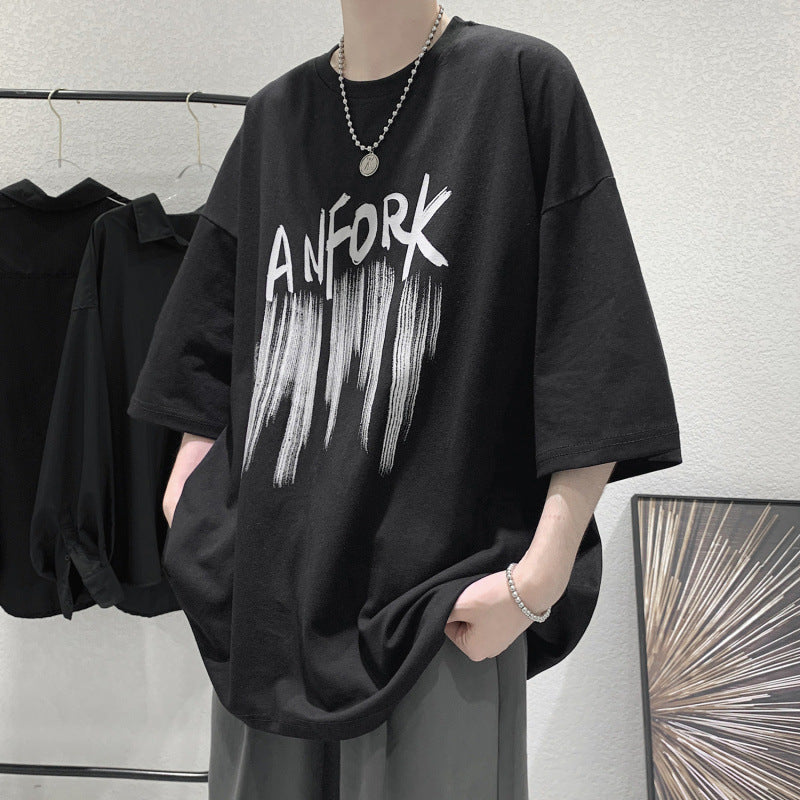 Summer Men's Letter Printing T-shirt Men - WAlMYe #