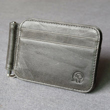 Load image into Gallery viewer, Small Round Elephant Leather Card Holder - WAlMYe #