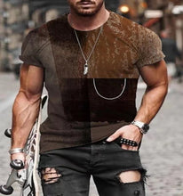 Load image into Gallery viewer, Printed Youth Collarless Sports Summer Color World Thin Short Sleeved T Shirt - WAlMYe #