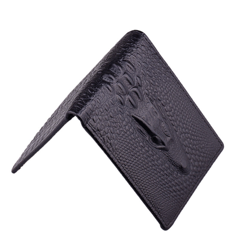 Leather Men'S Short Wallet Head Money Clip Wallet Goods - WAlMYe #