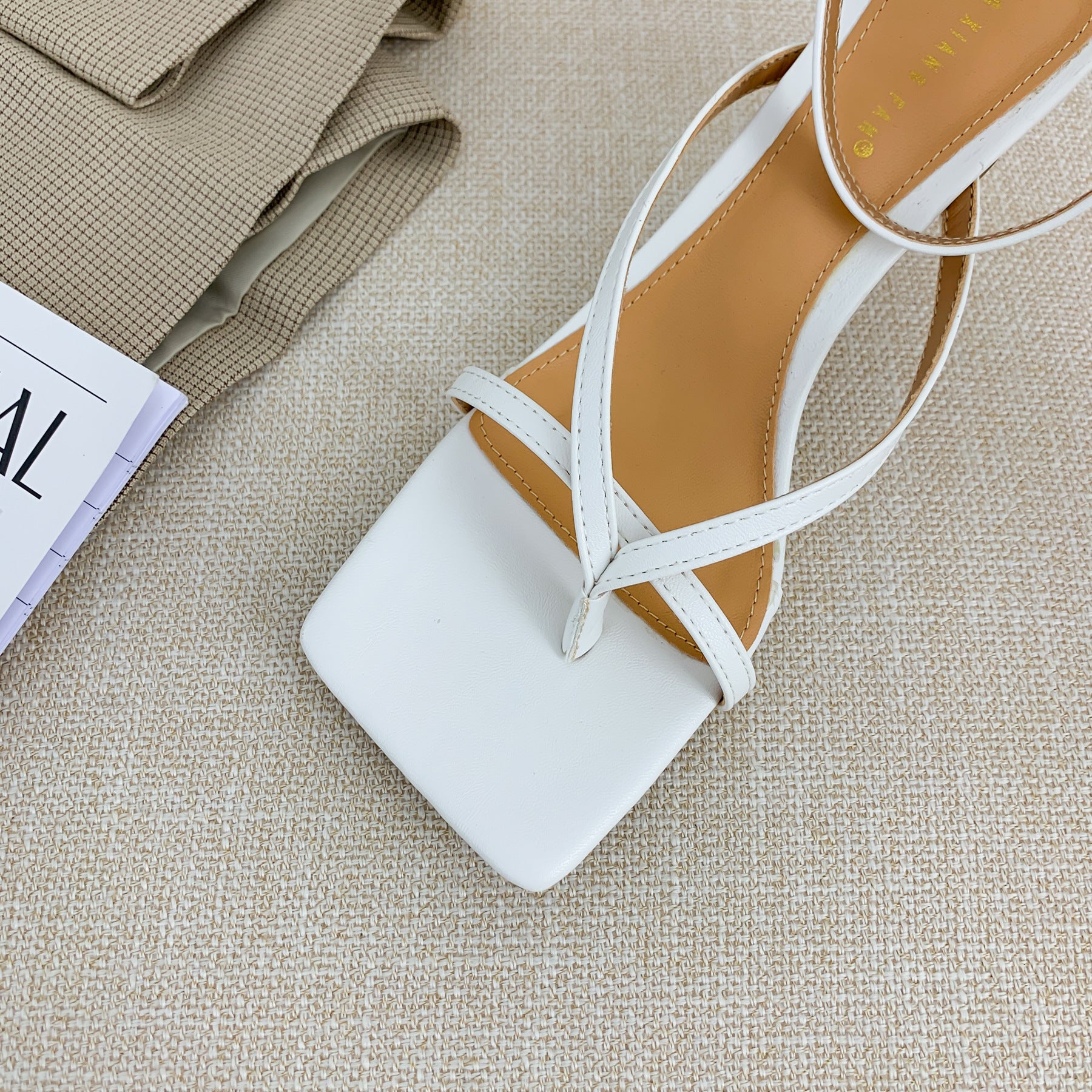 Square Toe Buckle  Toe High Heel Women'S Shoes - WAlMYe #