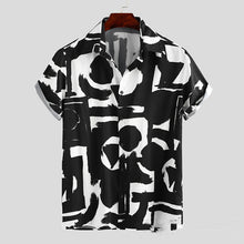 Load image into Gallery viewer, Summer Print Shirt Men's Short-sleeved Street Shirt - WAlMYe #