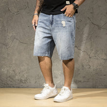 Load image into Gallery viewer, Men's Stretch Five-point Denim Shorts - WAlMYe #