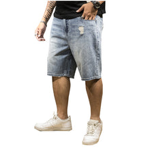 Load image into Gallery viewer, Men's Stretch Five-point Denim Shorts - WAlMYe #