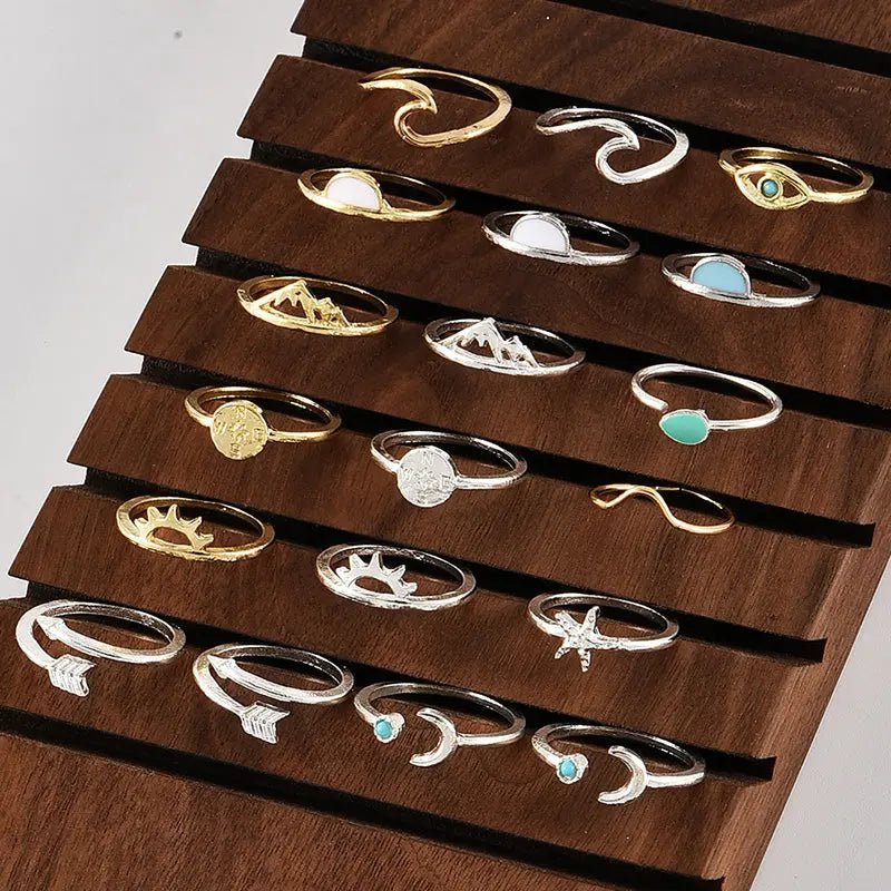 19 pieces / set of women's rings - WAlMYe #