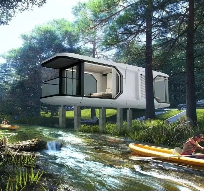 Prefabricated Buildings Modular Steel Structure House Capsule Hotel - WAlMYe #