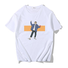 Load image into Gallery viewer, Short-sleeved T-shirt Men's All-match Loose Print Round Neck Japanese Style - WAlMYe #