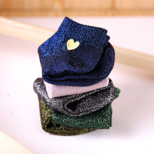 Load image into Gallery viewer, Shiny filigree ladies boat socks - WAlMYe #