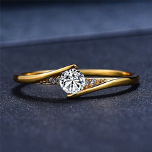 Load image into Gallery viewer, Women's Gold-Plated Engagement Ring Ring - WAlMYe #