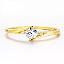 Load image into Gallery viewer, Women's Gold-Plated Engagement Ring Ring - WAlMYe #