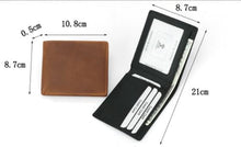 Load image into Gallery viewer, RFID Leather Bifold Retro Men's Wallet - WAlMYe #