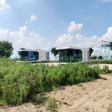 Load image into Gallery viewer, Prefab House space capsule bed hotel cabin prefab modular house camping capsule container home folding tiny Capsule House - WAlMYe #