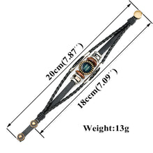 Load image into Gallery viewer, Multilayer Leather Bracelet 12 Constellation Zodiac Sign Men Braided Bracelets - WAlMYe #