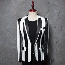 Load image into Gallery viewer, European And American Style Large Size Men's Printed Suit Jacket Korean Casual Cross-Border Amazon Jacket Spring And Autumn Models With A Buckle - WAlMYe #