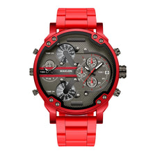 Load image into Gallery viewer, European And American Trendy Big Dial Two-place Personality Watch Men - WAlMYe #