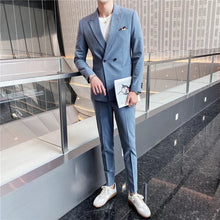 Load image into Gallery viewer, Korean Style Self-cultivation Trend Handsome Groom Wedding Suit Men's Business Jacket Top - WAlMYe #