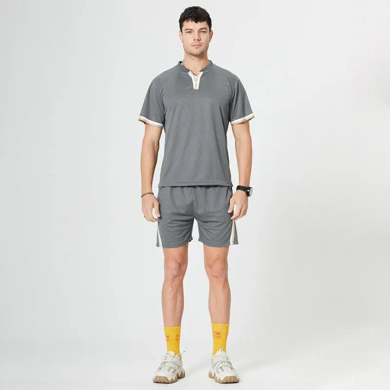 Leisure Sports Fitness Outdoor Running Two-piece Suit - WAlMYe #