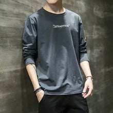 Load image into Gallery viewer, Long-sleeved T-shirt Men's Autumn Simple Loose Bottoming Shirt Autumn Clothes - WAlMYe #