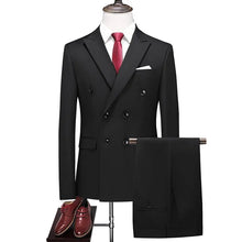 Load image into Gallery viewer, Male Host Two-piece Large Size Solid Color Suit - WAlMYe #