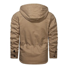 Load image into Gallery viewer, Men Cotton Jacket Winter Thick Warm Parkas Male Plus Velvet Casual Hooded Coat - WAlMYe #