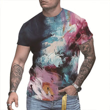 Load image into Gallery viewer, Men's 3D Printed Personalized Short Sleeved Round Neck - WAlMYe #