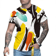Load image into Gallery viewer, Men's 3D Printed Personalized Short Sleeved Round Neck - WAlMYe #
