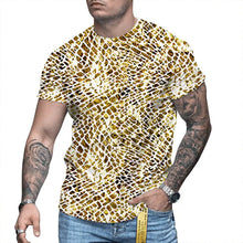 Load image into Gallery viewer, Men's 3D Printed Personalized Short Sleeved Round Neck - WAlMYe #
