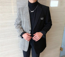 Load image into Gallery viewer, Men's Autumn Korean Style Hong Kong Style Loose Stitching Personality - WAlMYe #