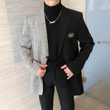 Load image into Gallery viewer, Men's Autumn Korean Style Hong Kong Style Loose Stitching Personality - WAlMYe #