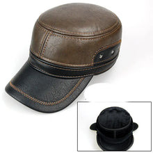 Load image into Gallery viewer, Men's Fashion Casual Fleece-lined Leather Hat - WAlMYe #