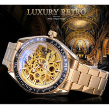 Load image into Gallery viewer, Men's Fashion Casual Steel Band Skeleton Mechanical Watch - WAlMYe #