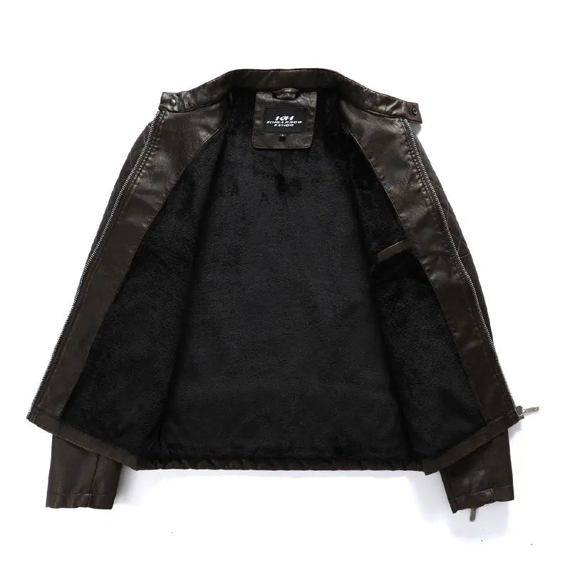 Men's Fashion Trendy Men Autumn And Winter Leather Jackets - WAlMYe #