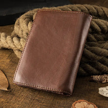 Load image into Gallery viewer, Men's Handmade Literary Vertical Leather Wallet - WAlMYe #
