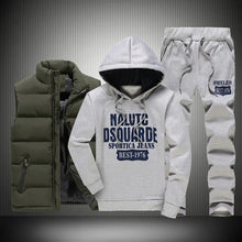 Load image into Gallery viewer, Men's Hooded Letter Sweatshirt Set - WAlMYe #