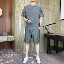 Load image into Gallery viewer, Men's Korean Style Trendy Casual Loose Sports Two-piece Suit - WAlMYe #