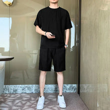 Load image into Gallery viewer, Men's Korean Style Trendy Casual Loose Sports Two-piece Suit - WAlMYe #