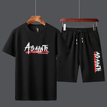 Load image into Gallery viewer, Men's Letter Print T-Shirt Shorts Two-Piece Set - WAlMYe #