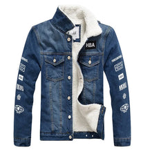 Load image into Gallery viewer, Men's Padded Jacket Lamb Down Plus Cashmere Motorcycle Top - WAlMYe #