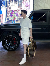 Load image into Gallery viewer, Men's Solid Color Short-sleeved Shorts Suits, Trendy Men's High-profile Solid Color Suits - WAlMYe #