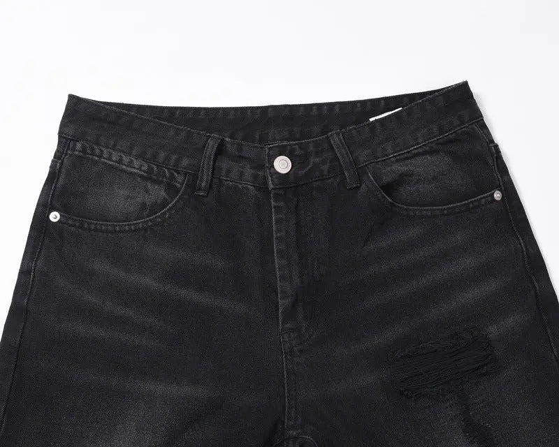 Men's Washed Old Torn Jeans - WAlMYe #