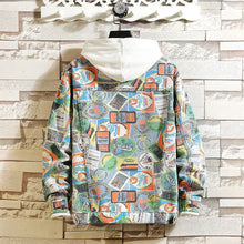 Load image into Gallery viewer, Men's graffiti camouflage denim jacket - WAlMYe #