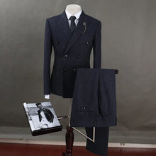 Load image into Gallery viewer, Men's striped suit - WAlMYe #