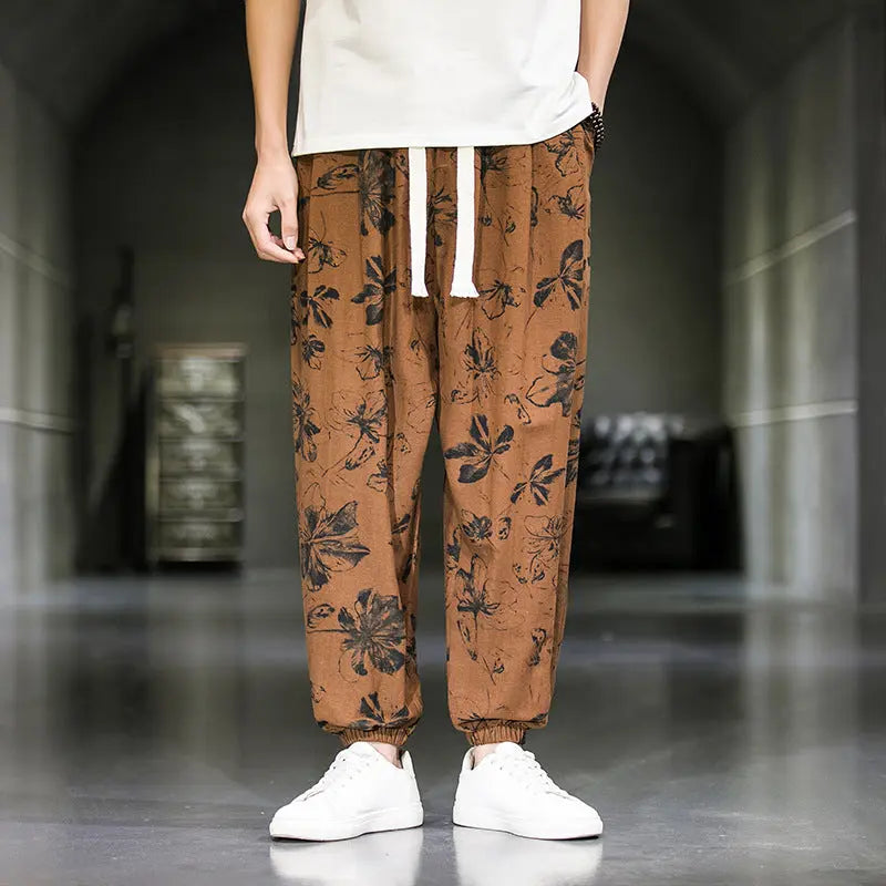Mens Fashion Breathable Casual Wide Leg Pants - WAlMYe #