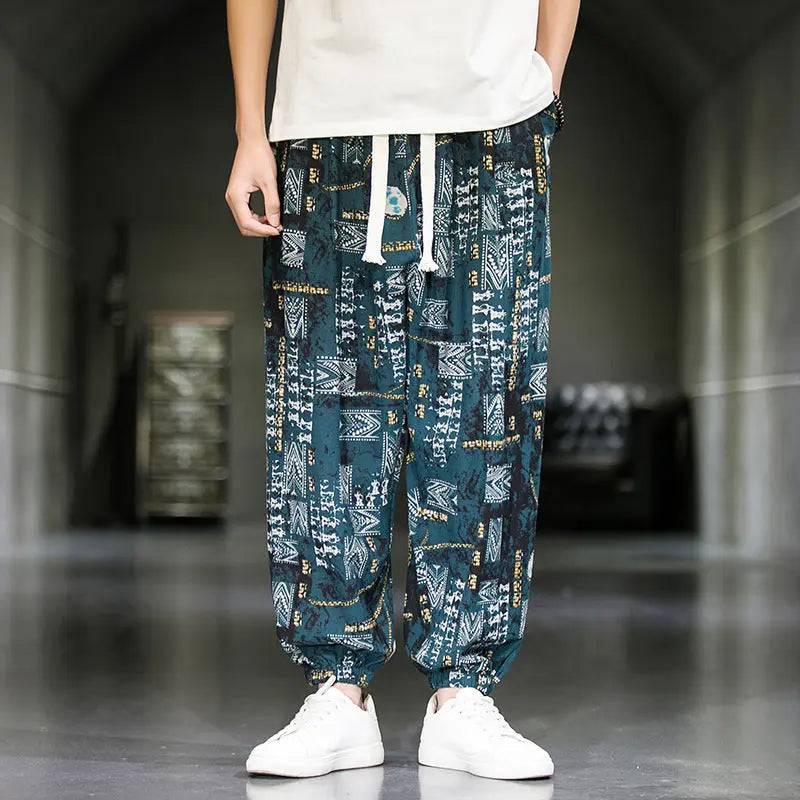 Mens Fashion Breathable Casual Wide Leg Pants - WAlMYe #