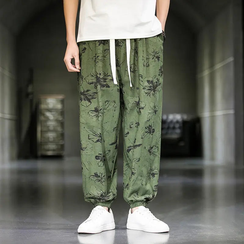 Mens Fashion Breathable Casual Wide Leg Pants - WAlMYe #