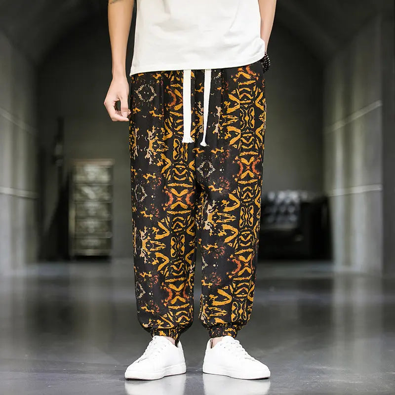 Mens Fashion Breathable Casual Wide Leg Pants - WAlMYe #